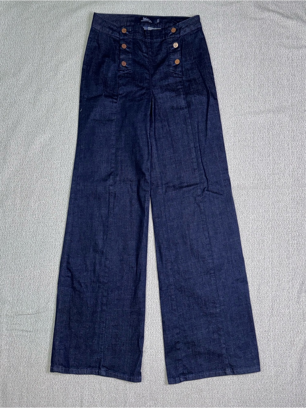 Boden Helston high rise wide leg sailor jeans denim pants size 6L 6 Long Tall